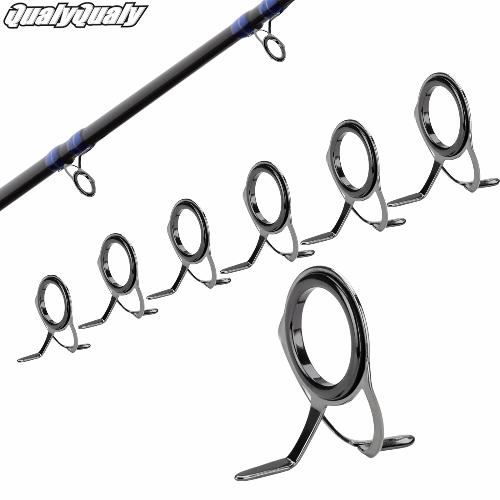 Fishing Rod Repair Kit - 7pcs Fishing Rod Guides ชุดซ่อม 0.96-3.3