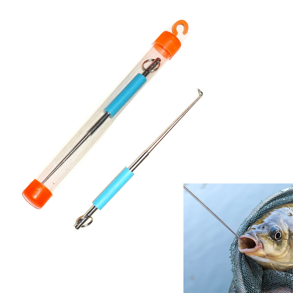 Fishing Rod Building Kit - 1ชิ้นตะขอตกปลาสแตนเลสปลอดภัยอุปกรณ์ถอดตะขอตกปลาอุปกรณ์แยกชิ้นอย่างรวดเร็วเครื่องมือตกปลา