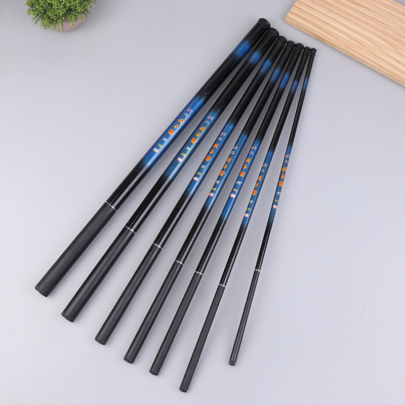 Fishing Rod Surf - คันเบ็ดตกปลาแบบยืดหดได้ ทำจากไฟเบอร์กลาส ขนาด 2.1/2.7/3.6/4.5/5.4/6.3/7.2 เมตร คันเบ็ดสปินนิ่ง