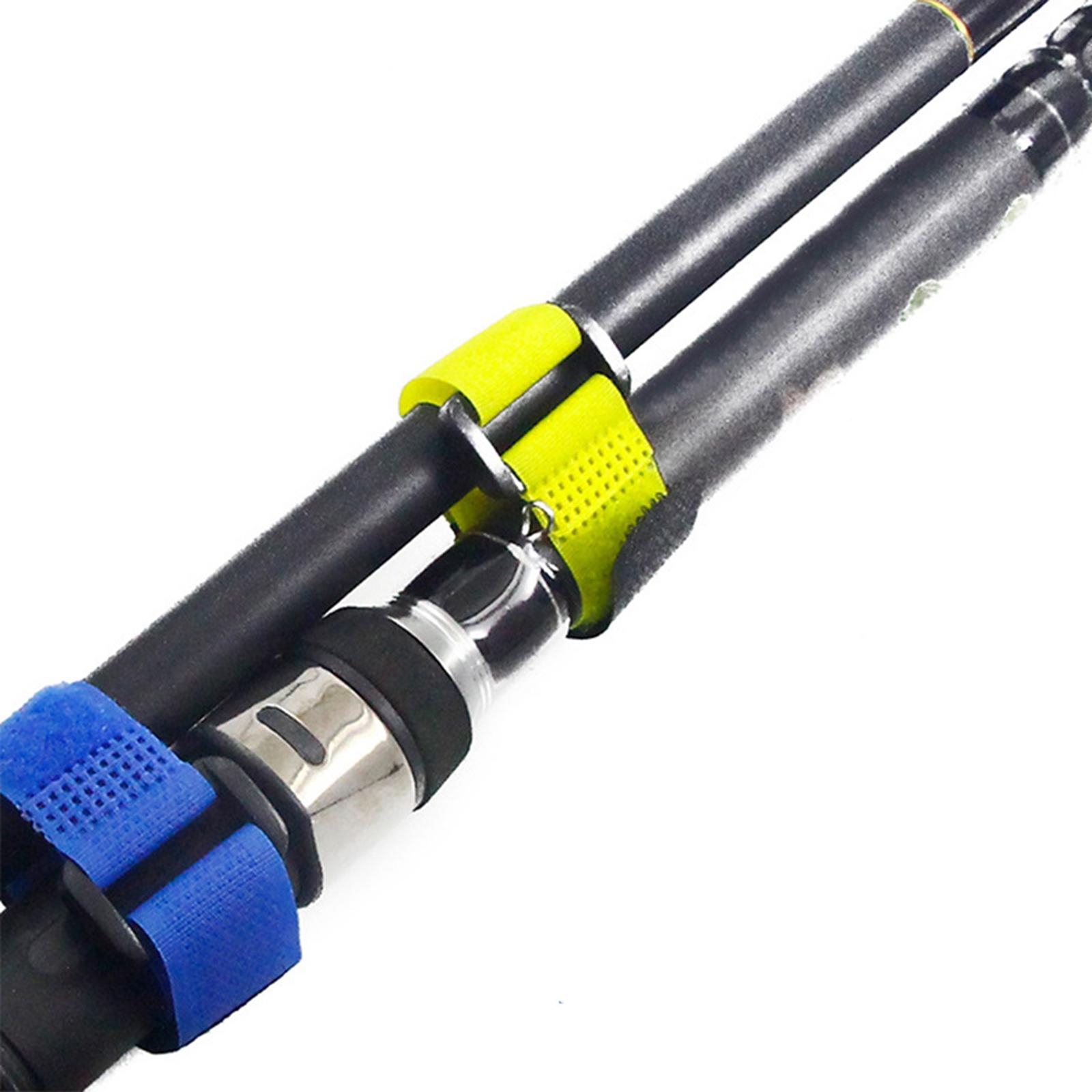 Fishing Rod Boat - สายรัดอุปกรณ์ตกปลา สายรัดยางยืด สายรัดไนลอนสำหรับยึดคันเบ็ด อุปกรณ์ตกปลาสำหรับจัดระเบียบบนเรือ
