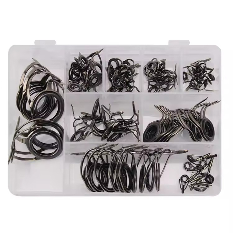 Fishing Rod Repair Kit - ชุดอุปกรณ์ตกปลา WEIHE 75 ชิ้น ประกอบด้วยไกด์รอกตกปลาแบบสองขา ทำจากเซรามิกคาร์บอนสูง