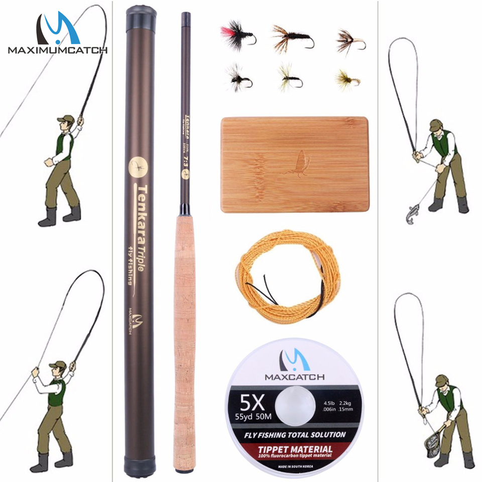 Fishing Rod Carbon Fiber - Maximumcatch 9-13FT V-Tenkara Rod ชุด IM10/36T