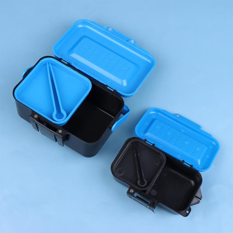 Fishing Rod Case - กล่องใส่เหยื่อตกปลาแบบพกพา กล่องใส่เหยื่อสด ตะขอเกี่ยว กล่องใส่ไส้เดือน กล่องใส่อุปกรณ์ตกปลาแบบคาดเอว สำหรับตกปลาแบบกลางแจ้ง