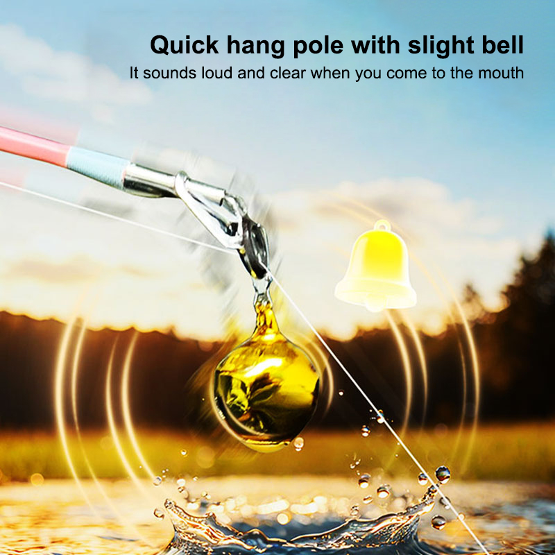 Fishing Rod Ice - 10/20 ชิ้น กระดิ่งเตือนตกปลาแบบหนีบเร็วรุ่นใหม่ พร้อมระบบเตือนอัตโนมัติ สำหรับคันเบ็ดตกปลาบนเรือ/ริมฝั่ง ใช้สำหรับตกปลาตอนกลางคืน/ตกปลาน้ำแข็ง