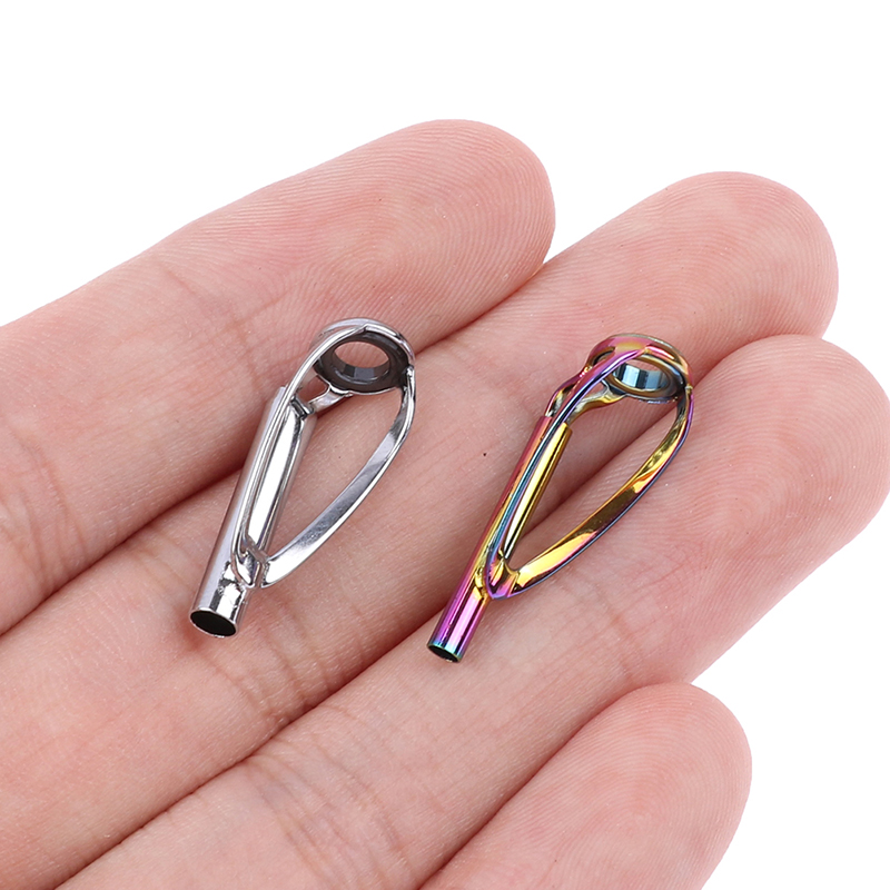 Fishing Rod Tip Replacement - เบ็ดตกปลาไกด์นำโดยปราศจากชุดซ่อมปลายด้านบนพันกันอุปกรณ์สำหรับสร้างแท่งแบบทำมือวงแหวนตาสำหรับ guias de pesca Rod canne