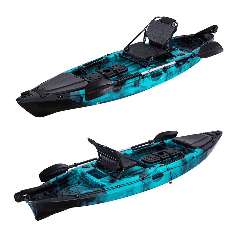 Fishing Rod Boat - First-Class เดี่ยวตกปลา Kayak เรือพลาสติกตกปลา 1 ที่นั่งเรือแคนู