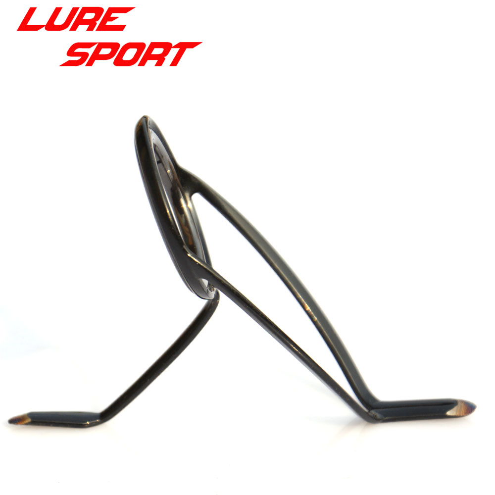 Fishing Rod Surf - LureSport 10Pcs KW ท่องเที่ยวกรอบเหล็กสีดำสีดำแหวนปลาคาร์พ SURF Rod