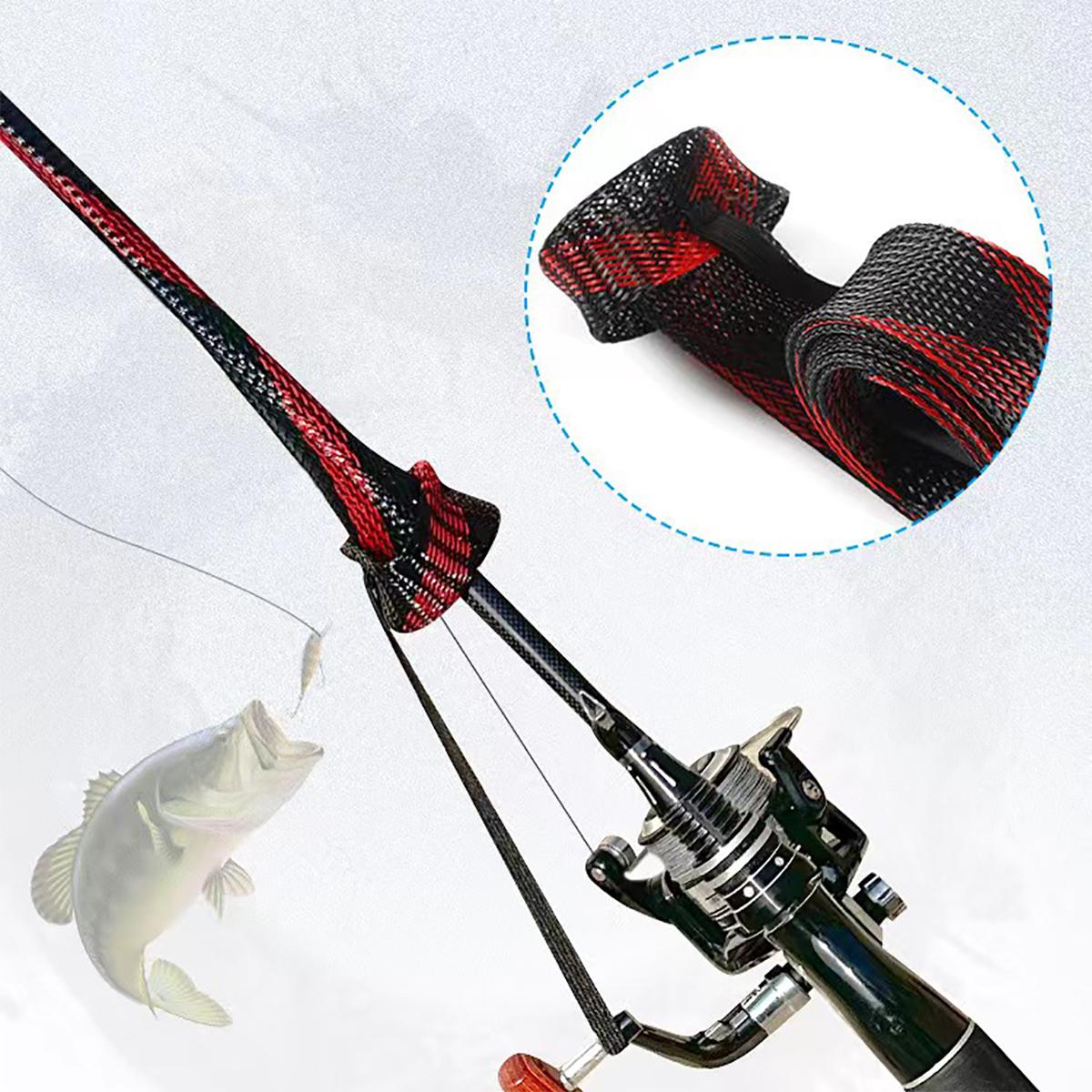 ปลอกหุ้มคันเบ็ดตกปลา ปลอกถักตา - Fishing Rod Spinning บทวิจารณ์และราคา