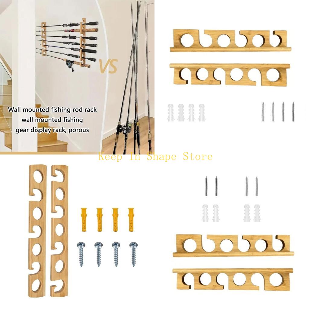 U1JC ติดผนังหรือเพดานคันเบ็ดแข - Fishing Rod Rack บทวิจารณ์และราคา