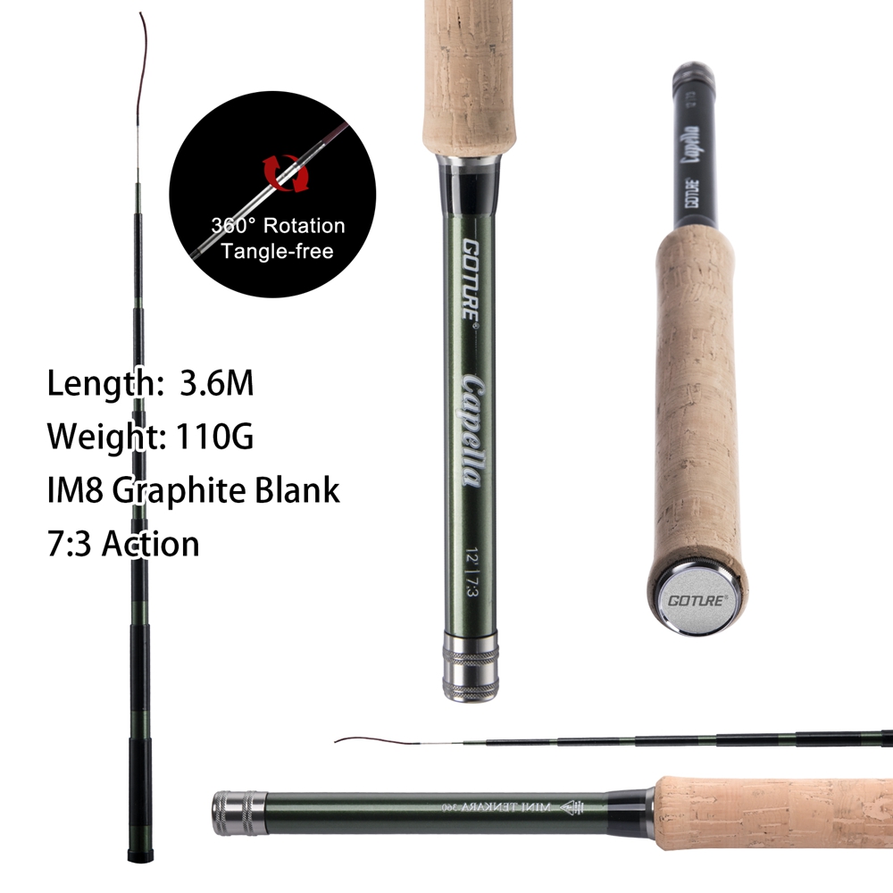 Goture Tenkara Fly Fishing Rod - Fishing Rod Carbon Fiber บทวิจารณ์และราคา