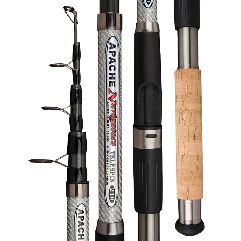 คันเบ็ดตกปลาแบบสปินนิ่ง คาร์บอ - Fishing Rod Surf บทวิจารณ์และราคา