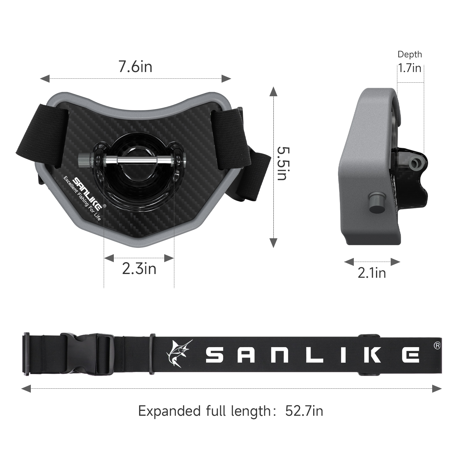 Sanlike สายรัดสำหรับตกปลา, สาย - Fishing Rod Carbon Fiber บทวิจารณ์และราคา
