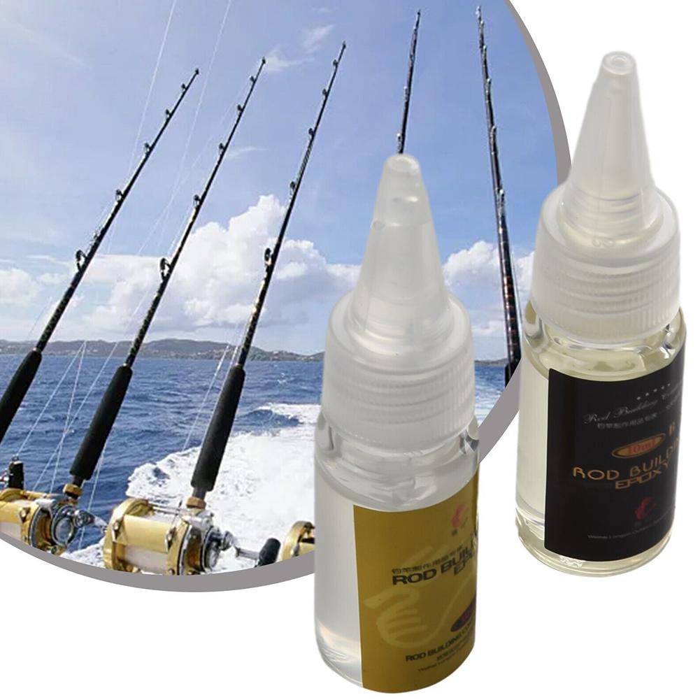 2 ชิ้นกาวตกปลาเบ็ดตกปลาอีพ็อกซ - Fishing Rod Building Kit บทวิจารณ์และราคา
