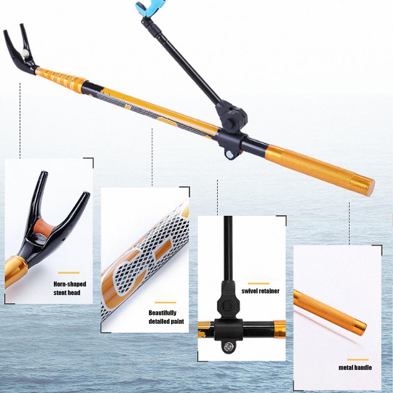 ผู้ถือเสาตกปลา 360 องศาปรับ Te - Fishing Rod Carbon Fiber บทวิจารณ์และราคา