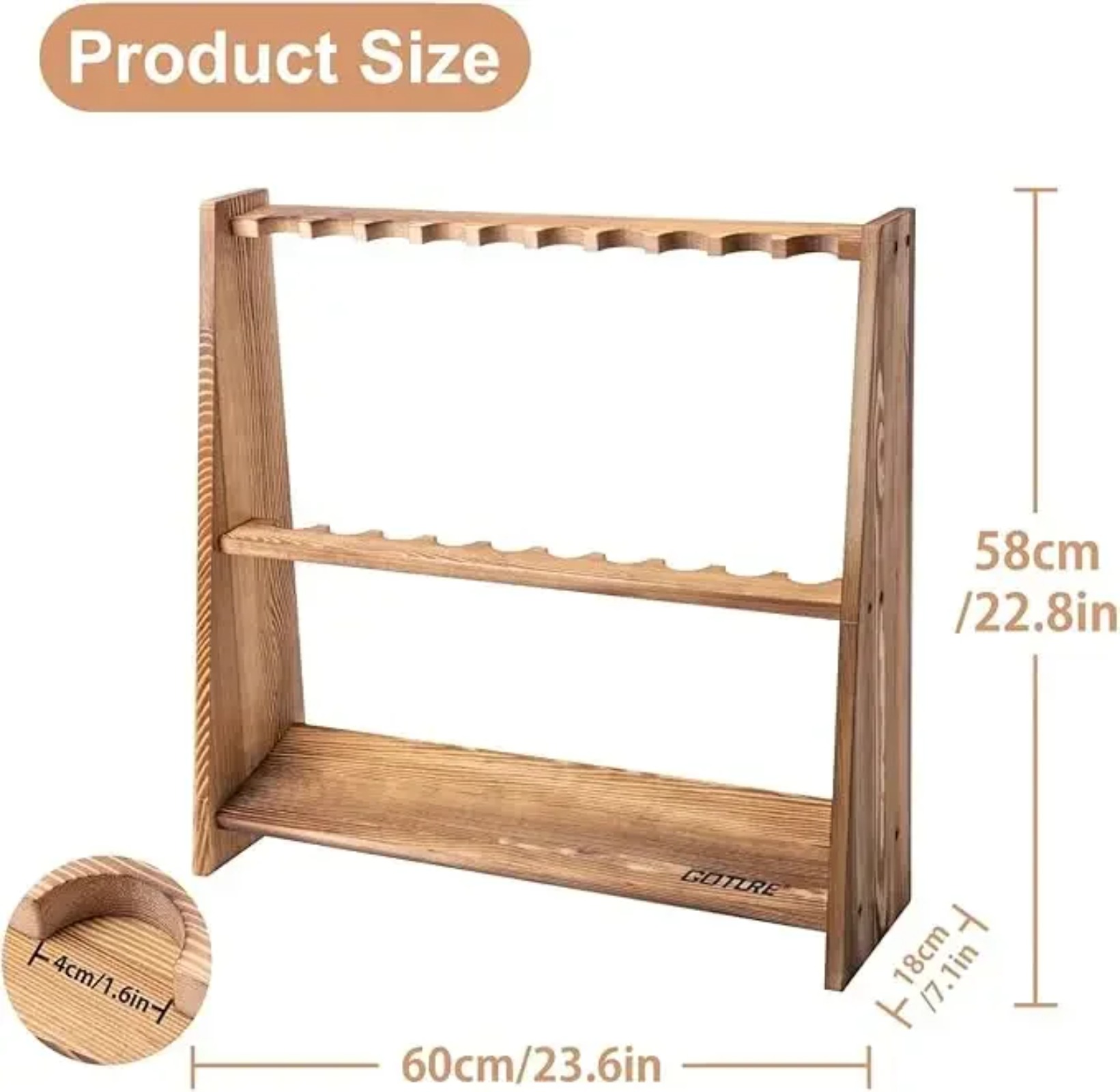 ชั้นวางคันเบ็ดตกปลา Goture ทำจ - Fishing Rod Rack บทวิจารณ์และราคา
