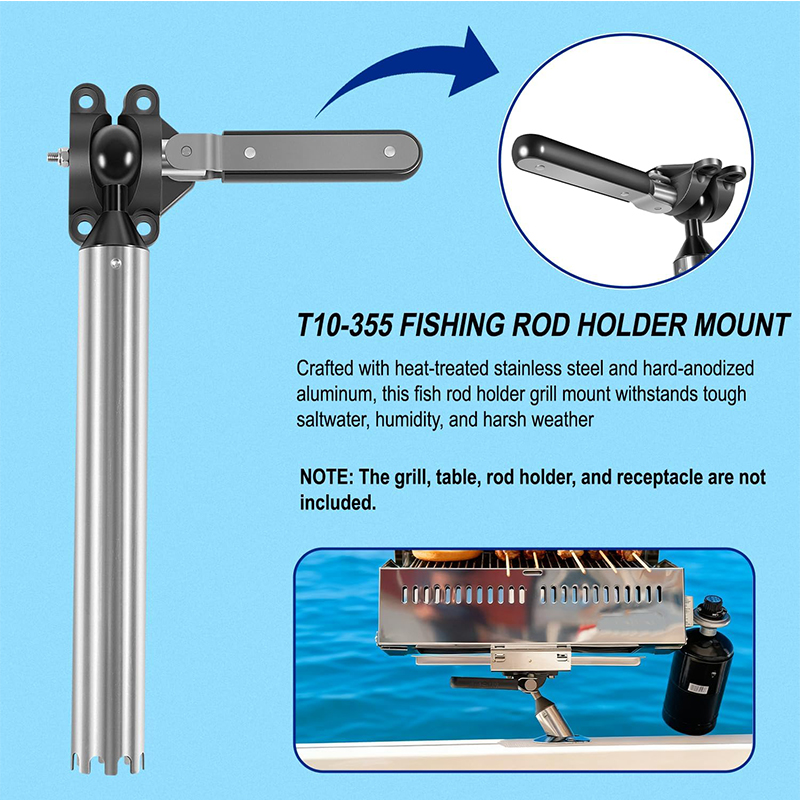 ที่ยึดคันเบ็ดแบบปรับได้ทุกมุมส - Fishing Rod Boat บทวิจารณ์และราคา