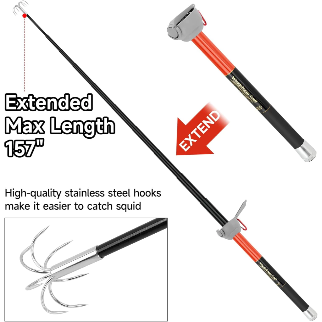 SANLIKE คันเบ็ดตกปลาหมึก 3M/4M - Fishing Rod Carbon Fiber บทวิจารณ์และราคา