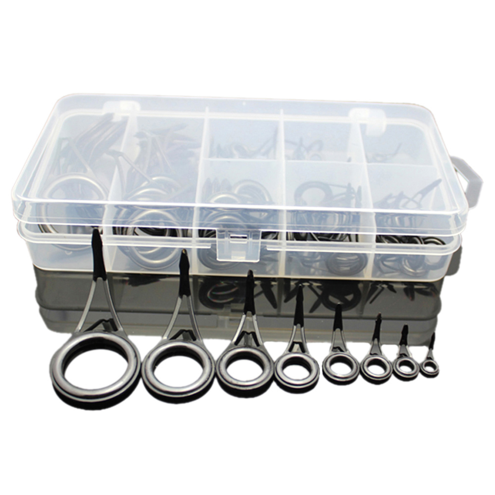 75ชิ้นขนาดต่างๆเบ็ดตกปลาไกด์เอ - Fishing Rod Spinning บทวิจารณ์และราคา