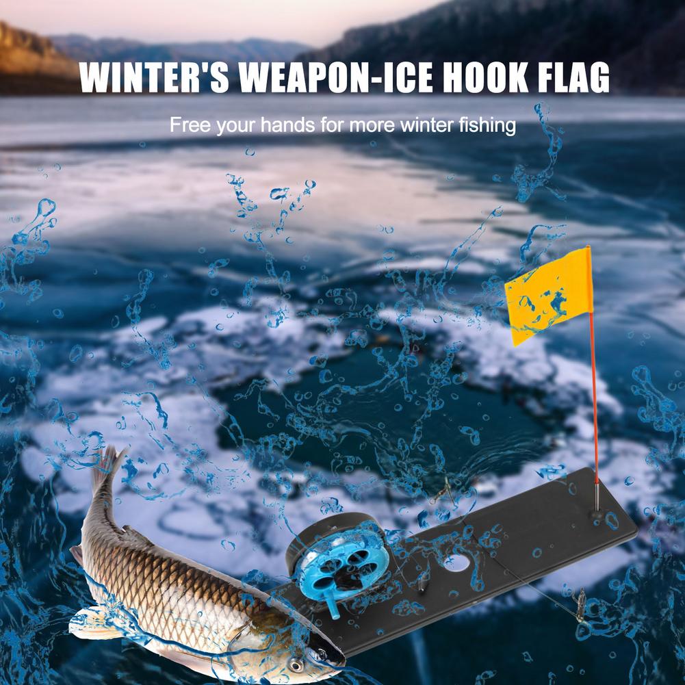 เบ็ดตกปลาน้ําแข็ง Tip-up เบ็ดต - Fishing Rod Ice บทวิจารณ์และราคา