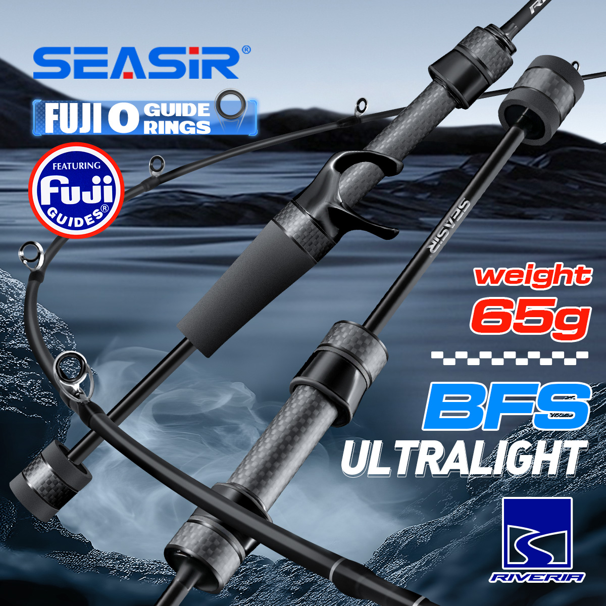Seasir Riveria BFS Ultralight  - Fishing Rod Ice บทวิจารณ์และราคา